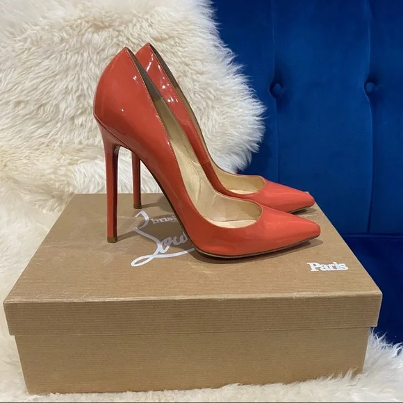 ❤️SOLD❤️Christian Louboutin Coral Pigalle patent - Picture 2 of 7